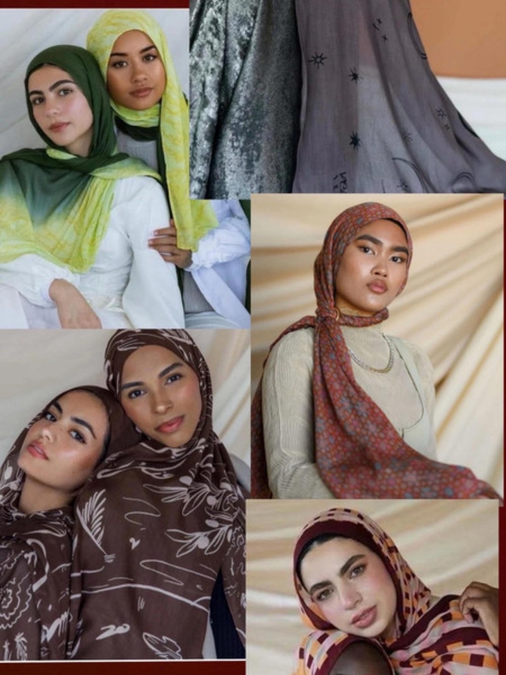 Women’s Fashion Hijab Scarf Collection — Multicolor Styles